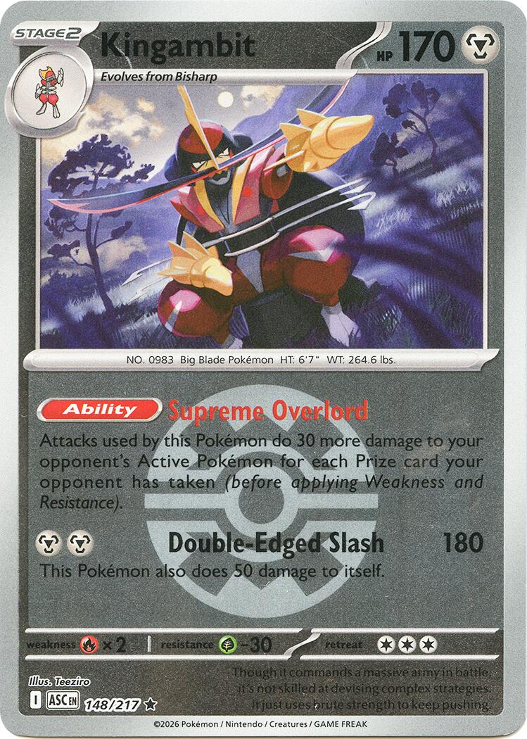 Kingambit (148/217) (Quick Ball) [Mega Evolution: Ascended Heroes] | I Want That Stuff Brandon