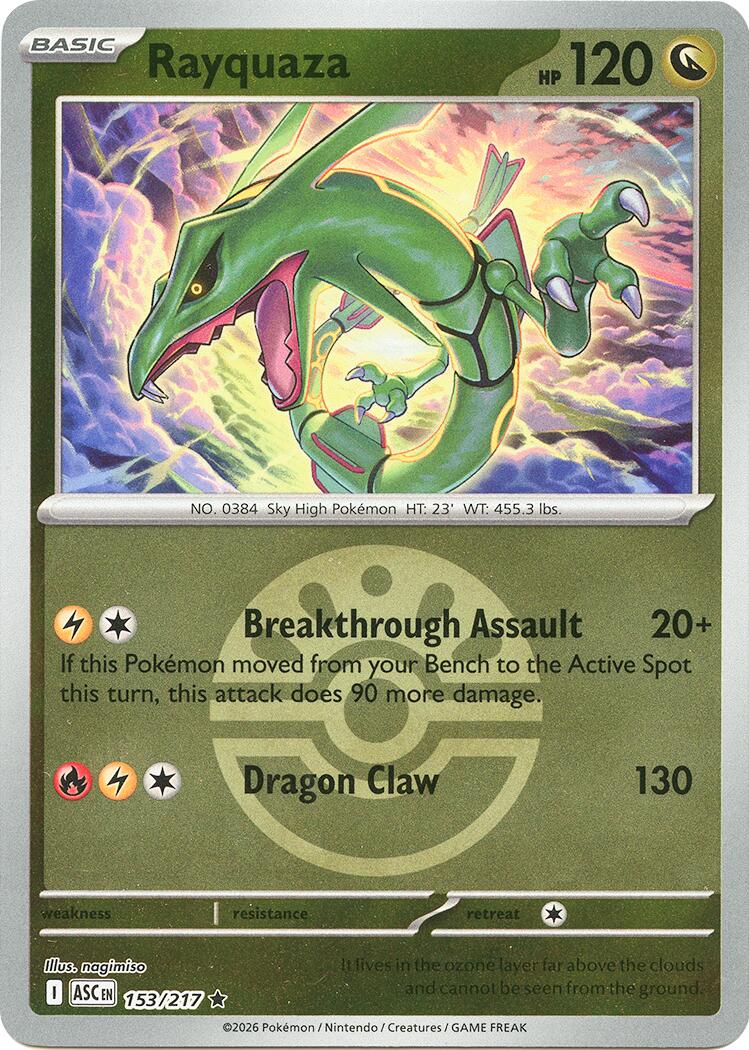 Rayquaza (153/217) (Friend Ball) [Mega Evolution: Ascended Heroes] | I Want That Stuff Brandon