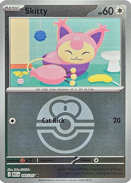 Skitty (165/217) (Love Ball) [Mega Evolution: Ascended Heroes] | I Want That Stuff Brandon