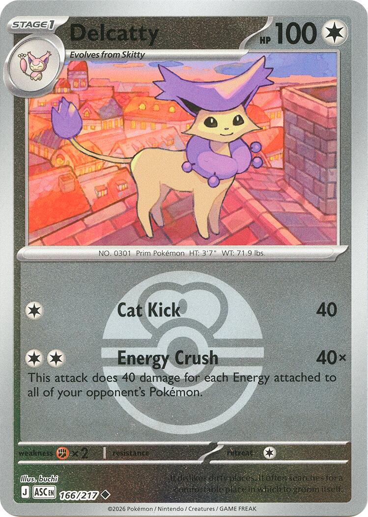 Delcatty (166/217) (Love Ball) [Mega Evolution: Ascended Heroes] | I Want That Stuff Brandon