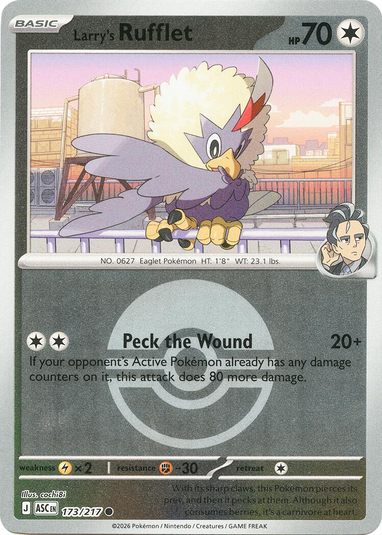 Larry's Rufflet (173/217) (Poke Ball) [Mega Evolution: Ascended Heroes] | I Want That Stuff Brandon