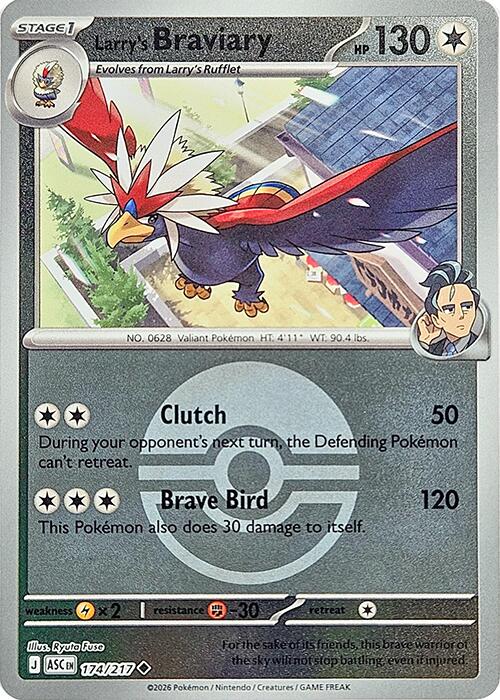 Larry's Braviary (174/217) (Poke Ball) [Mega Evolution: Ascended Heroes] | I Want That Stuff Brandon