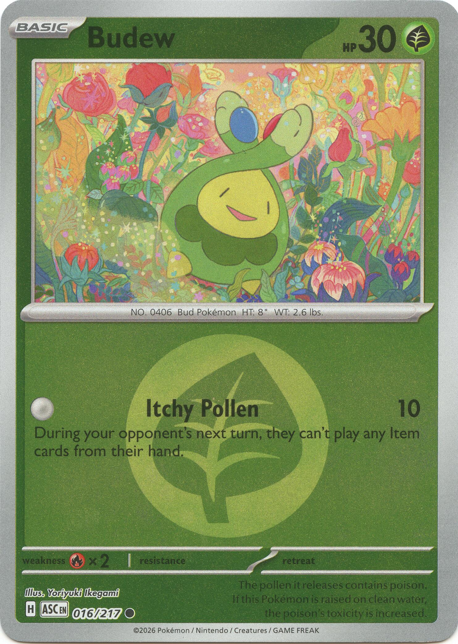 Budew (016/217) (Energy Symbol Pattern) [Mega Evolution: Ascended Heroes] | I Want That Stuff Brandon