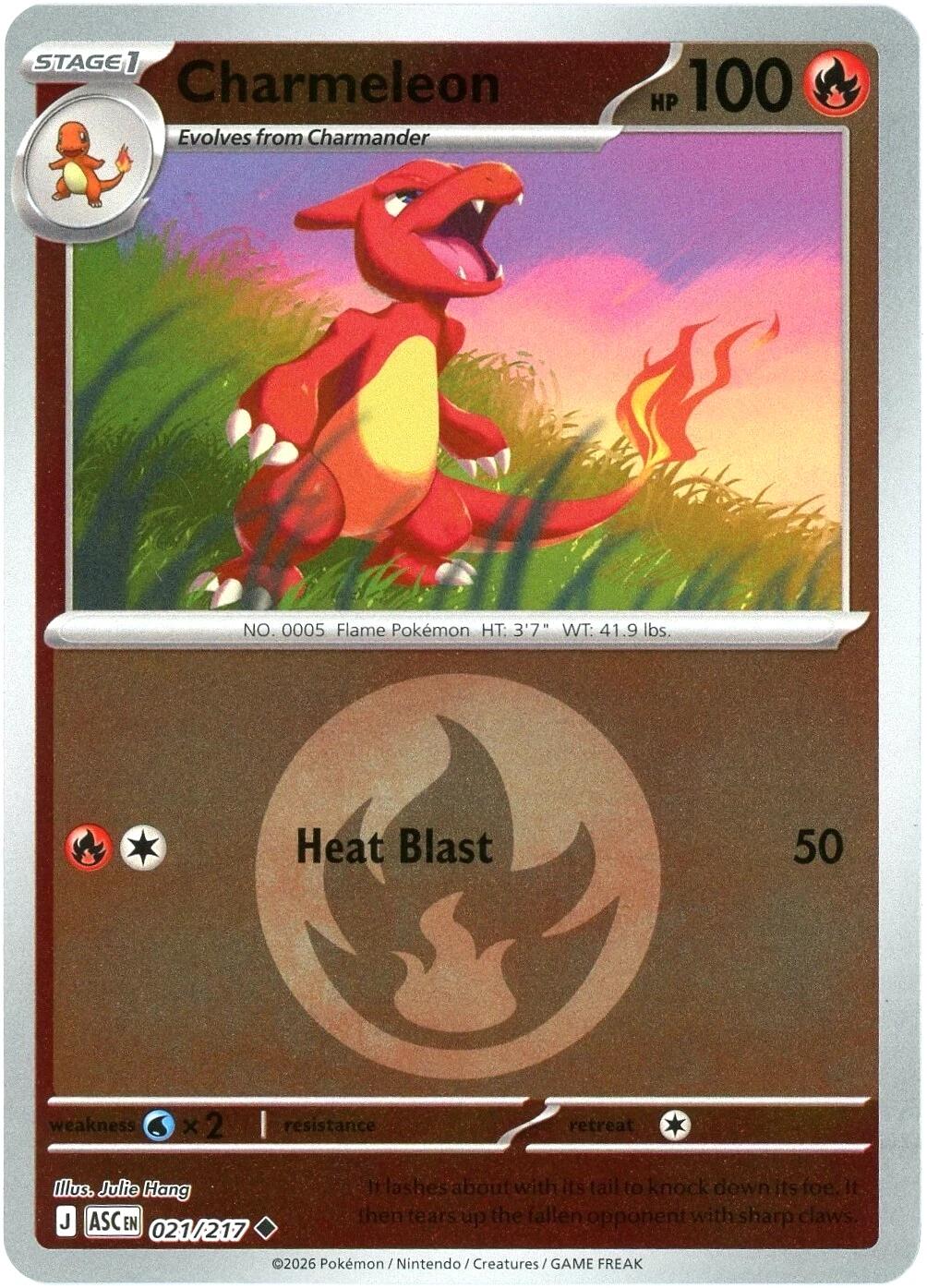 Charmeleon (021/217) (Energy Symbol Pattern) [Mega Evolution: Ascended Heroes] | I Want That Stuff Brandon