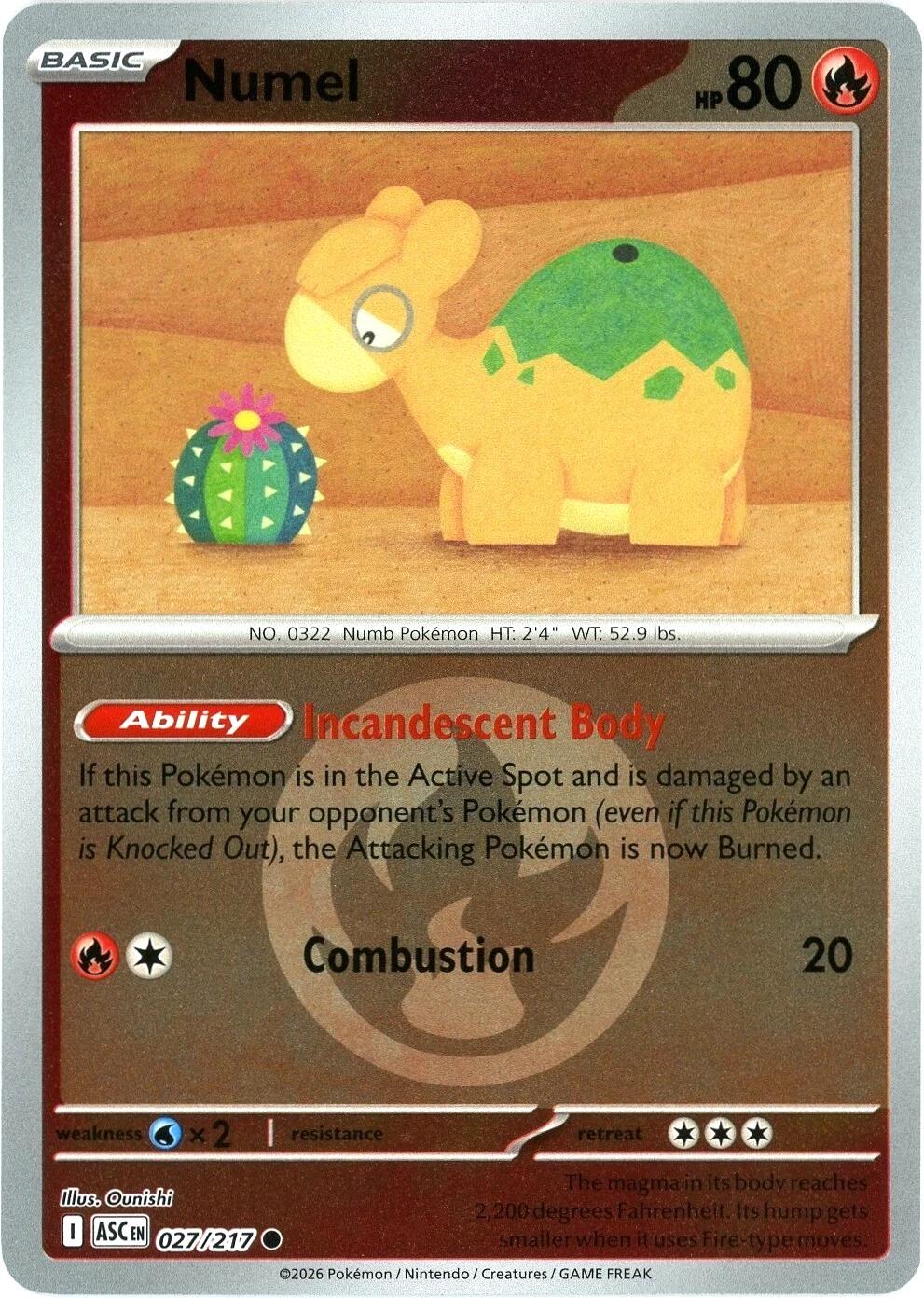 Numel (027/217) (Energy Symbol Pattern) [Mega Evolution: Ascended Heroes] | I Want That Stuff Brandon