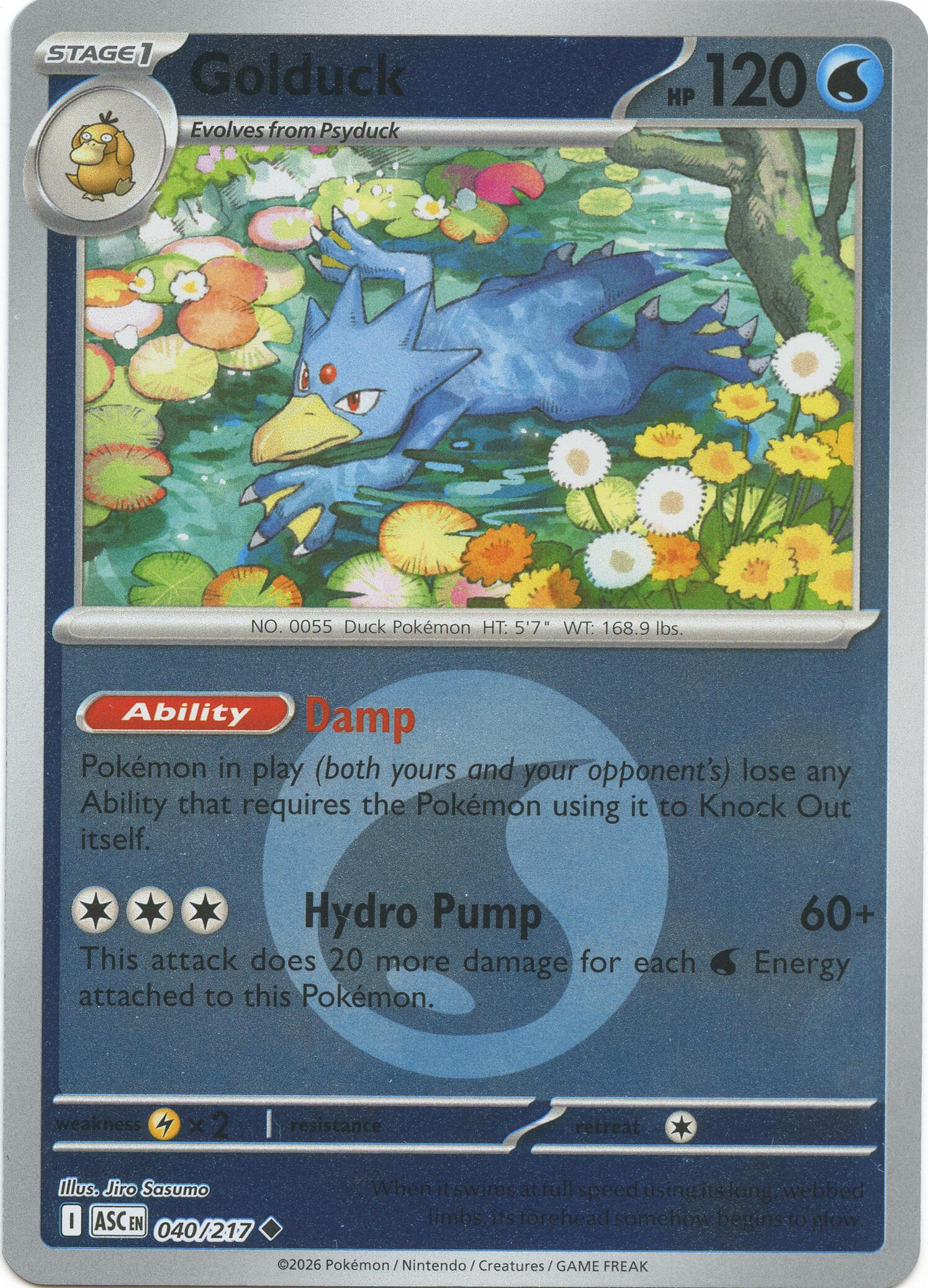 Golduck (040/217) (Energy Symbol Pattern) [Mega Evolution: Ascended Heroes] | I Want That Stuff Brandon