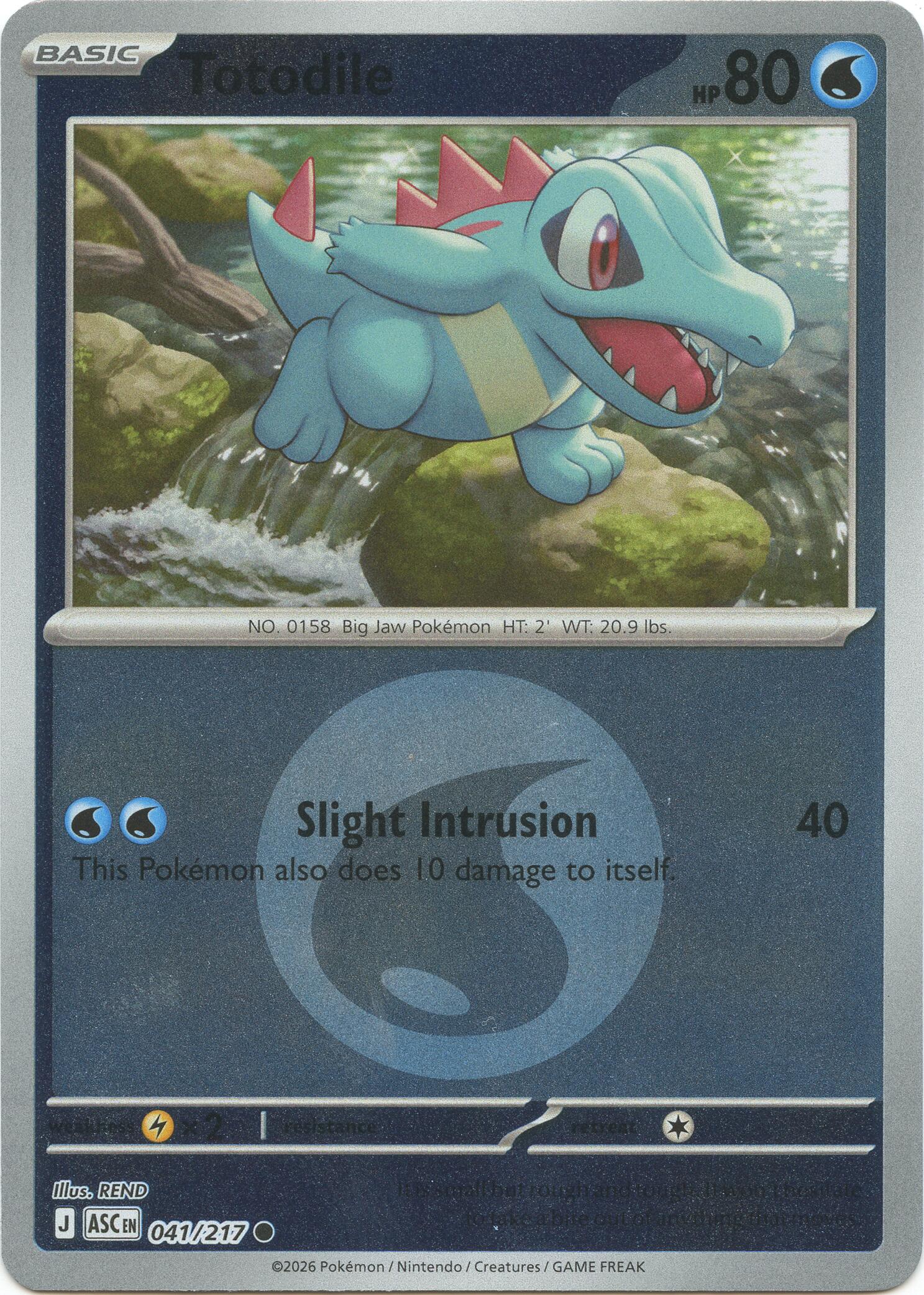 Totodile (041/217) (Energy Symbol Pattern) [Mega Evolution: Ascended Heroes] | I Want That Stuff Brandon