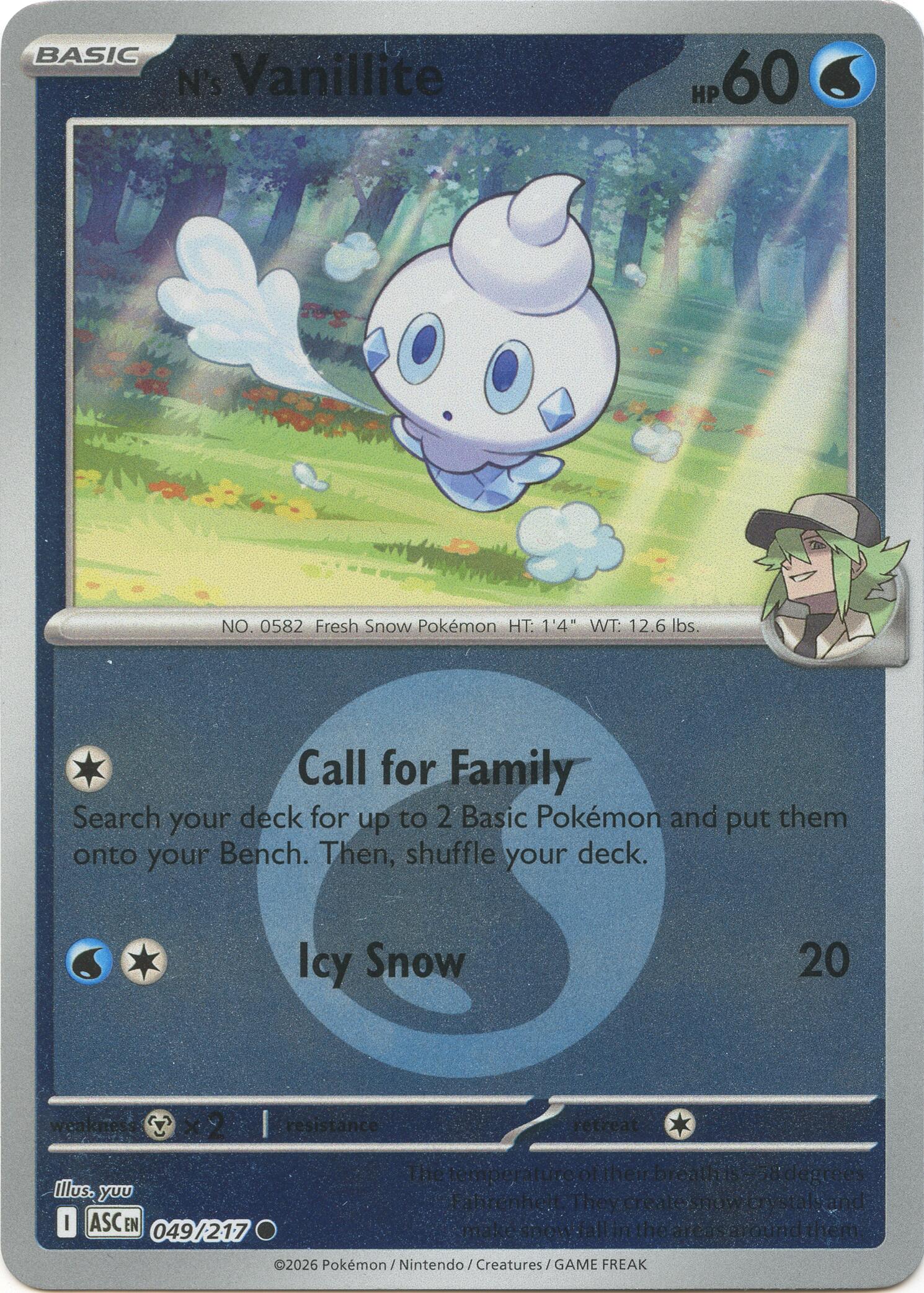 N's Vanillite (049/217) (Energy Symbol Pattern) [Mega Evolution: Ascended Heroes] | I Want That Stuff Brandon