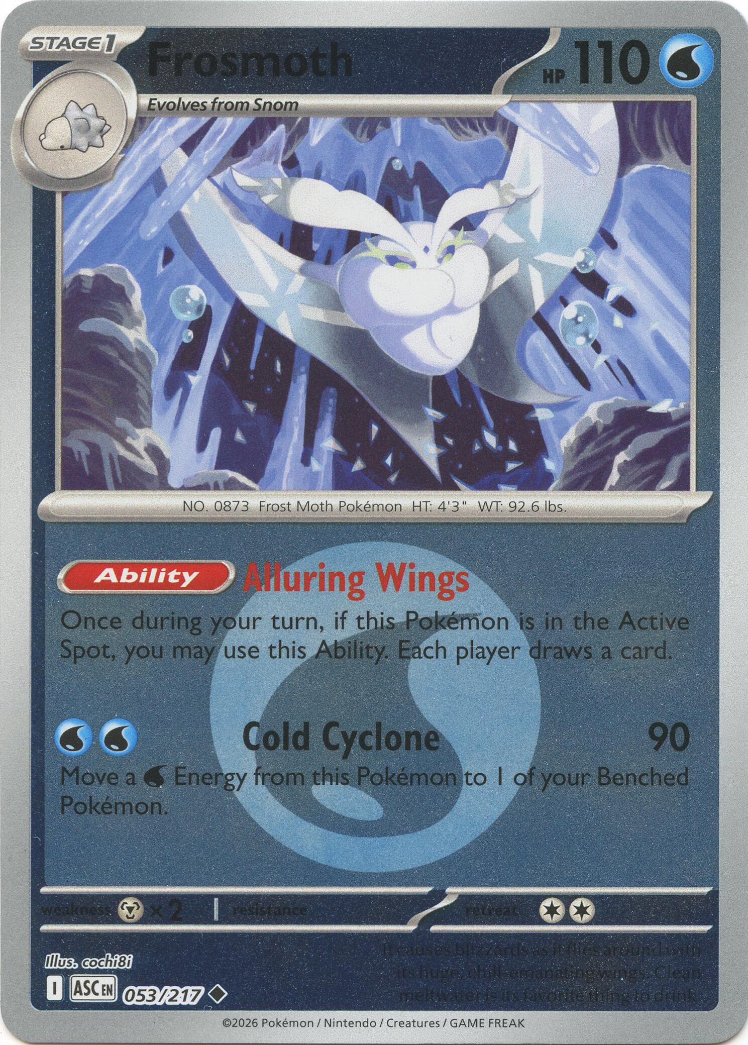 Frosmoth (053/217) (Energy Symbol Pattern) [Mega Evolution: Ascended Heroes] | I Want That Stuff Brandon