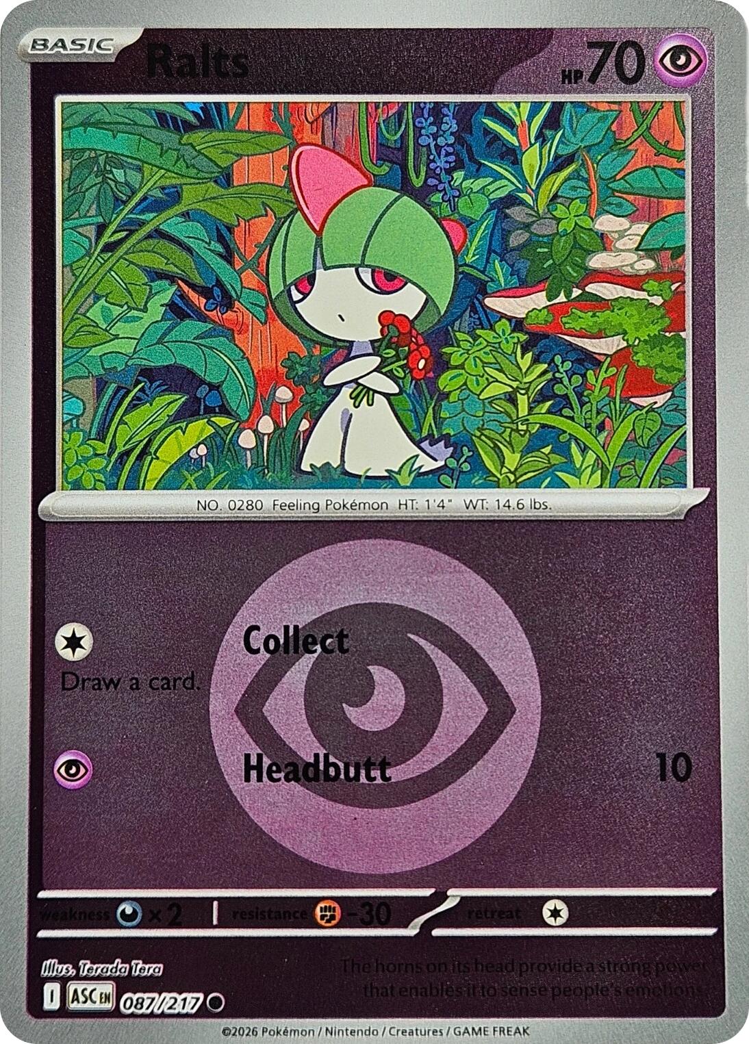 Ralts (087/217) (Energy Symbol Pattern) [Mega Evolution: Ascended Heroes] | I Want That Stuff Brandon