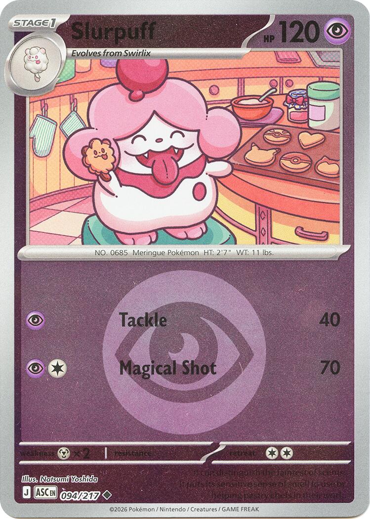 Slurpuff (094/217) (Energy Symbol Pattern) [Mega Evolution: Ascended Heroes] | I Want That Stuff Brandon