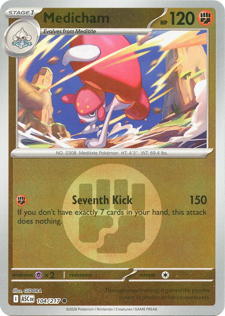 Medicham (104/217) (Energy Symbol Pattern) [Mega Evolution: Ascended Heroes] | I Want That Stuff Brandon