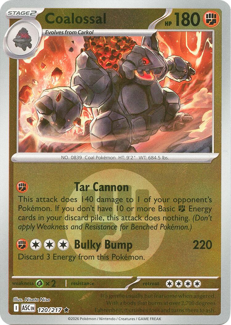 Coalossal (120/217) (Energy Symbol Pattern) [Mega Evolution: Ascended Heroes] | I Want That Stuff Brandon