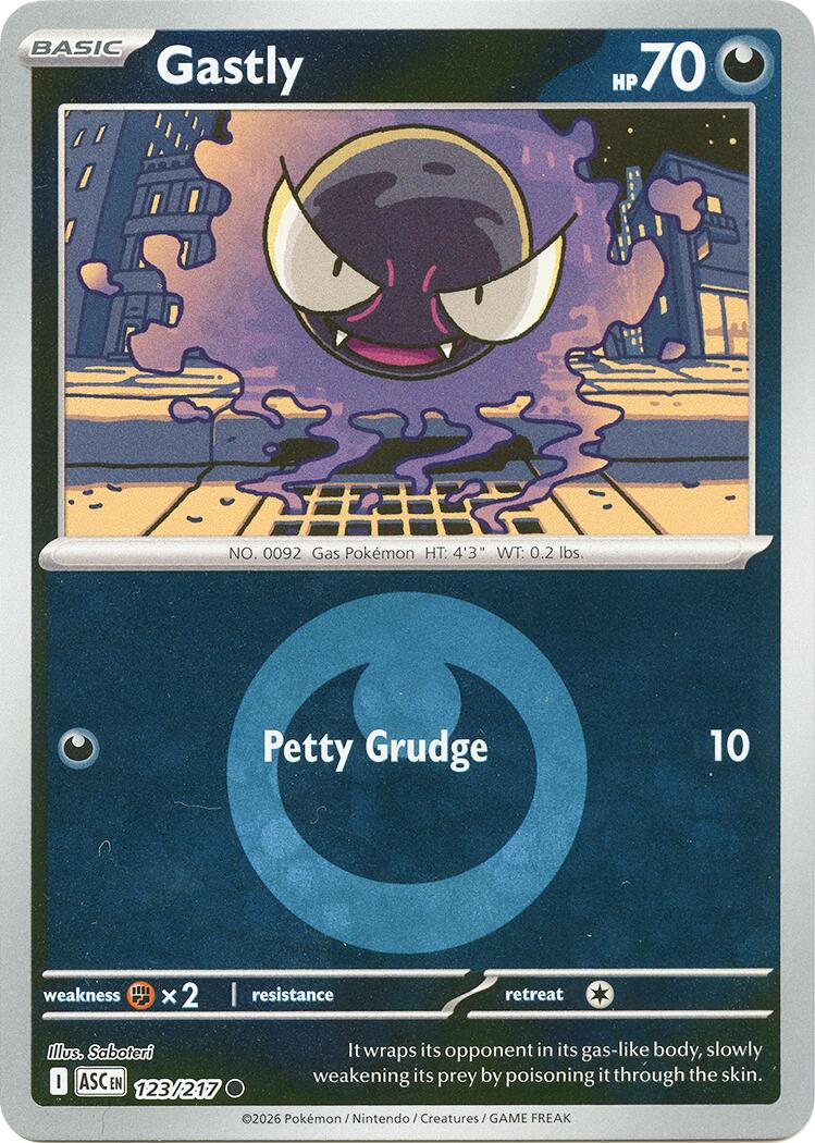 Gastly (123/217) (Energy Symbol Pattern) [Mega Evolution: Ascended Heroes] | I Want That Stuff Brandon