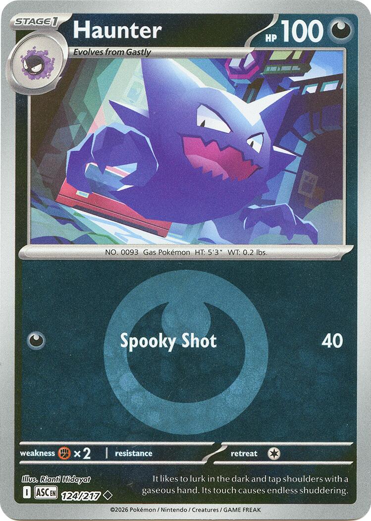 Haunter (124/217) (Energy Symbol Pattern) [Mega Evolution: Ascended Heroes] | I Want That Stuff Brandon