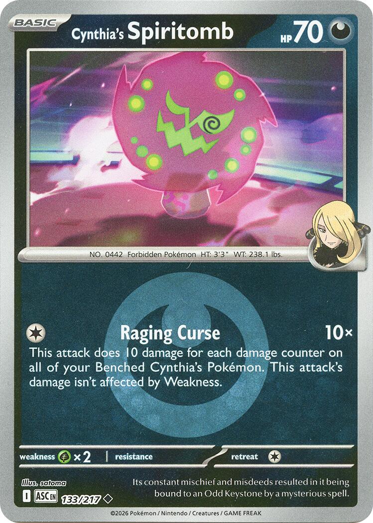 Cynthia's Spiritomb (133/217) (Energy Symbol Pattern) [Mega Evolution: Ascended Heroes] | I Want That Stuff Brandon