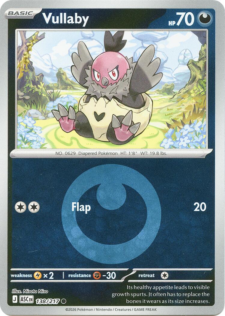 Vullaby (138/217) (Energy Symbol Pattern) [Mega Evolution: Ascended Heroes] | I Want That Stuff Brandon