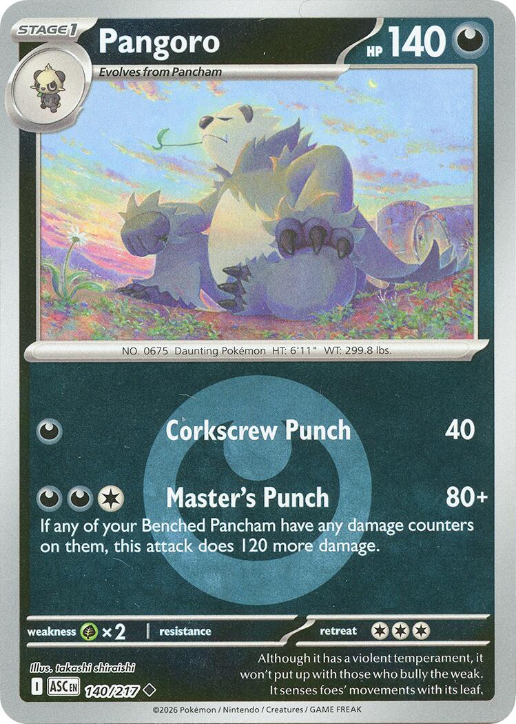 Pangoro (140/217) (Energy Symbol Pattern) [Mega Evolution: Ascended Heroes] | I Want That Stuff Brandon