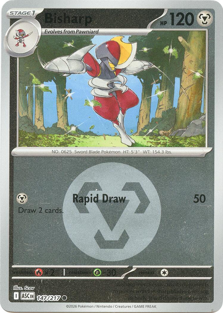 Bisharp (147/217) (Energy Symbol Pattern) [Mega Evolution: Ascended Heroes] | I Want That Stuff Brandon
