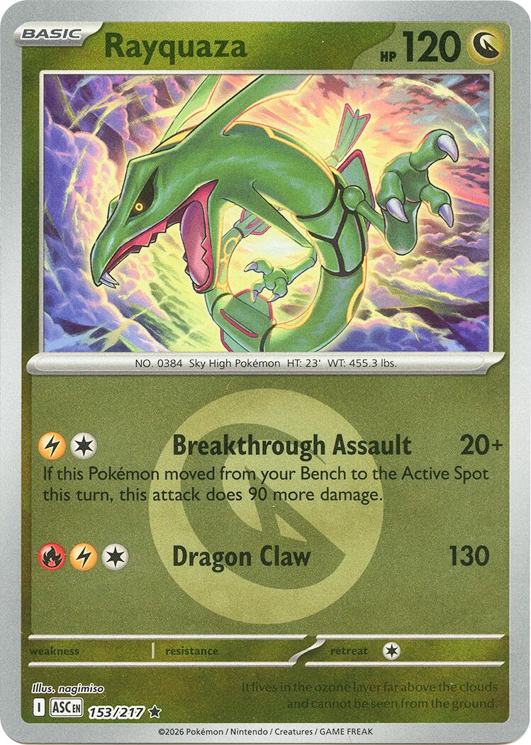 Rayquaza (153/217) (Energy Symbol Pattern) [Mega Evolution: Ascended Heroes] | I Want That Stuff Brandon