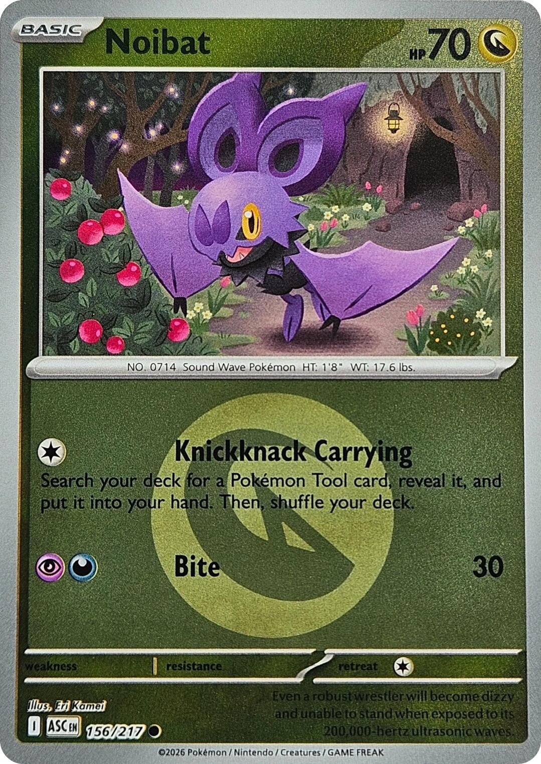 Noibat (156/217) (Energy Symbol Pattern) [Mega Evolution: Ascended Heroes] | I Want That Stuff Brandon