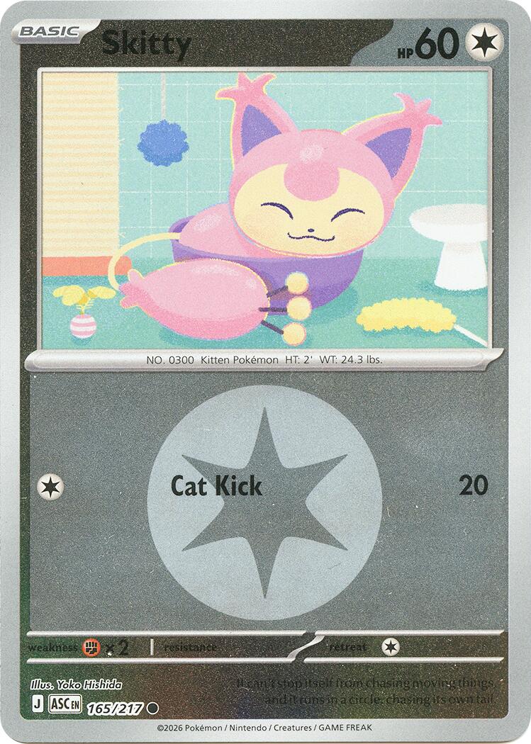 Skitty (165/217) (Energy Symbol Pattern) [Mega Evolution: Ascended Heroes] | I Want That Stuff Brandon