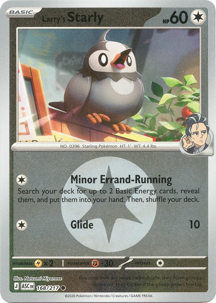Larry's Starly (168/217) (Energy Symbol Pattern) [Mega Evolution: Ascended Heroes] | I Want That Stuff Brandon