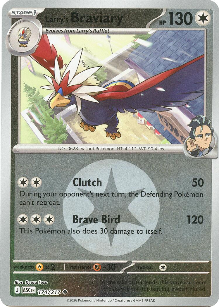 Larry's Braviary (174/217) (Energy Symbol Pattern) [Mega Evolution: Ascended Heroes] | I Want That Stuff Brandon