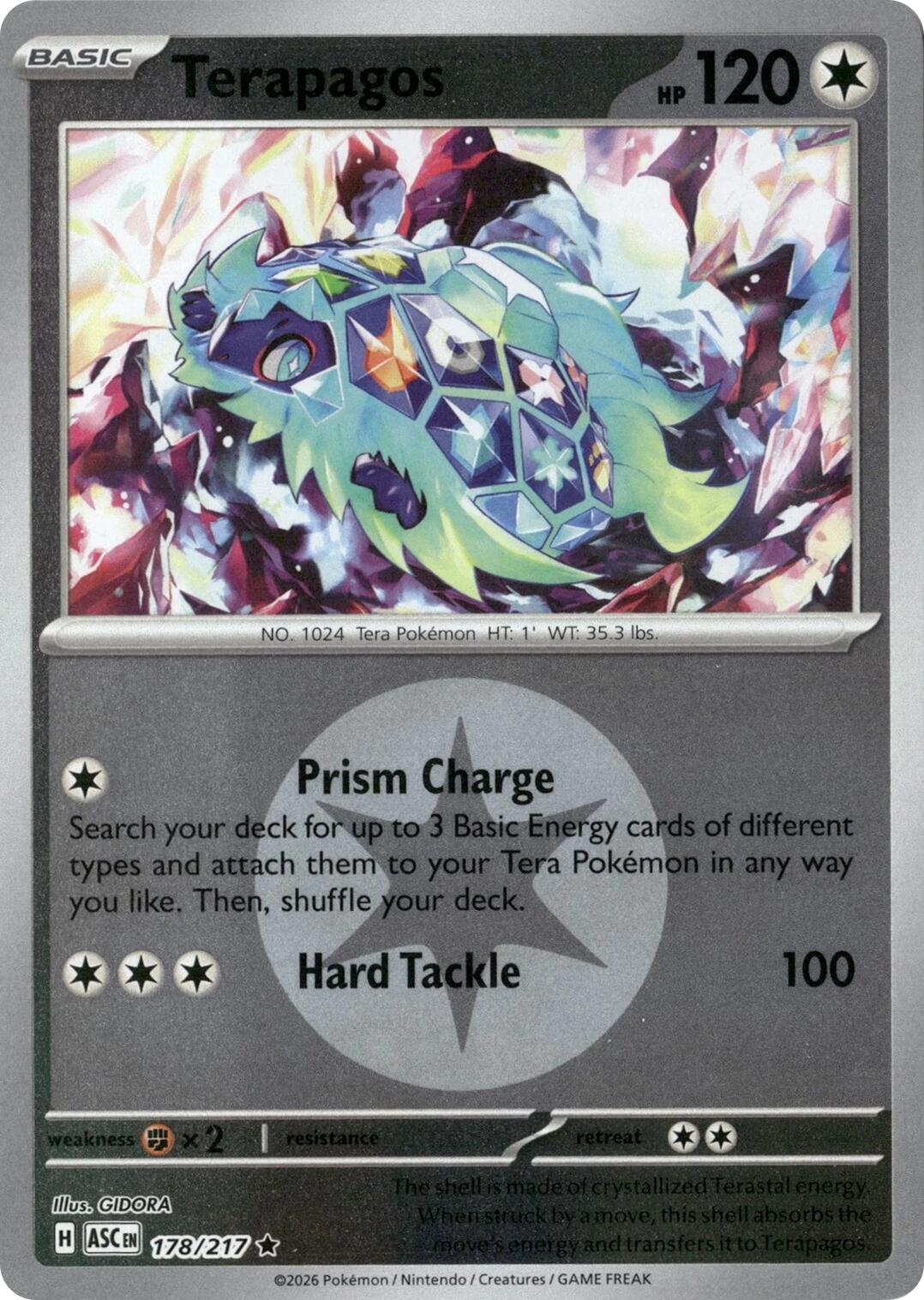 Terapagos (178/217) (Energy Symbol Pattern) [Mega Evolution: Ascended Heroes] | I Want That Stuff Brandon
