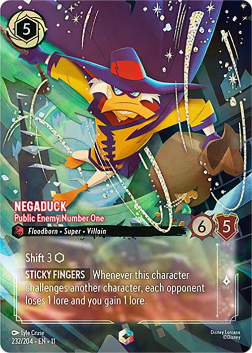 Negaduck - Public Enemy Number One (Enchanted) (232/204) [Winterspell] | I Want That Stuff Brandon