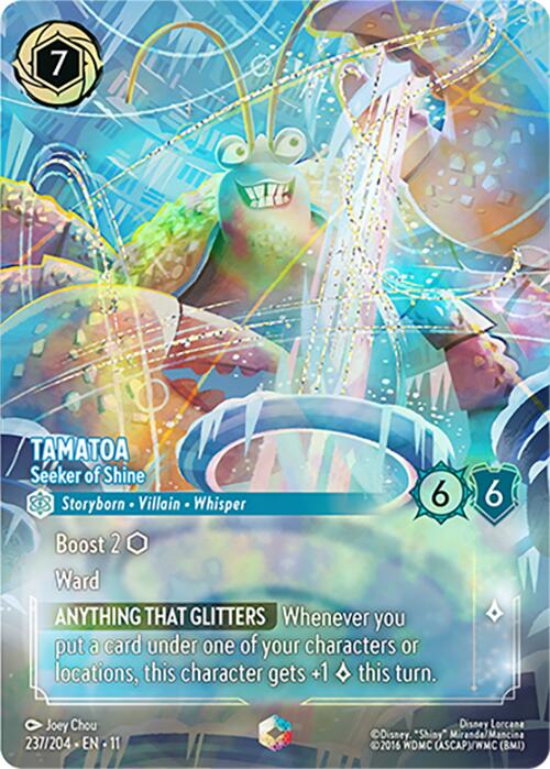 Tamatoa - Seeker of Shine (Enchanted) (237/204) [Winterspell] | I Want That Stuff Brandon