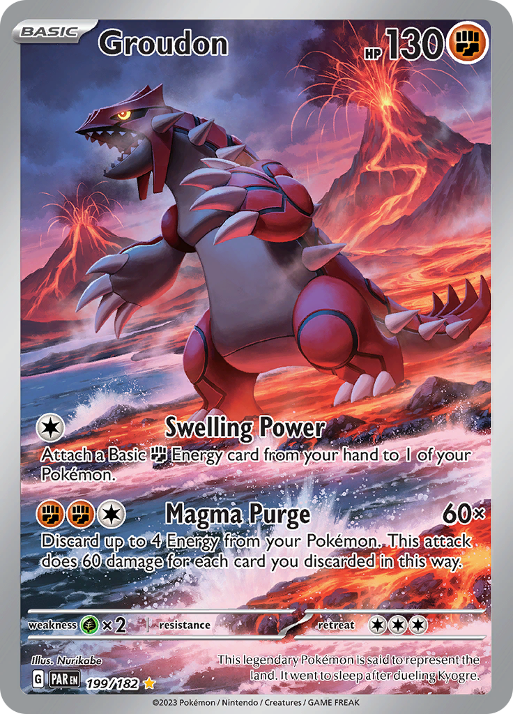 Groudon (199/182) [Scarlet & Violet: Paradox Rift] | I Want That Stuff Brandon