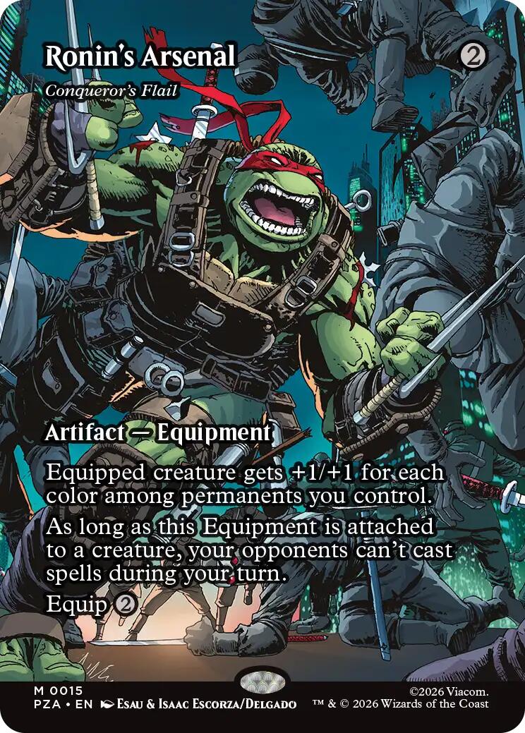 Ronin's Arsenal - Conqueror's Flail (Borderless) [Teenage Mutant Ninja Turtles Eternal-Legal] | I Want That Stuff Brandon