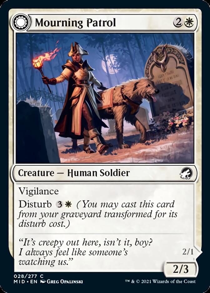 Mourning Patrol // Morning Apparition [Innistrad: Midnight Hunt] | I Want That Stuff Brandon