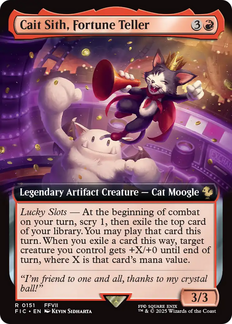 Cait Sith, Fortune Teller (Extended Art) [FINAL FANTASY Commander] | I Want That Stuff Brandon