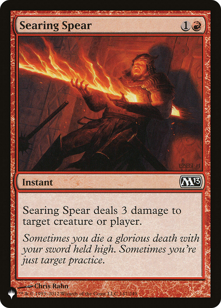 Searing Spear [The List Reprints] | I Want That Stuff Brandon