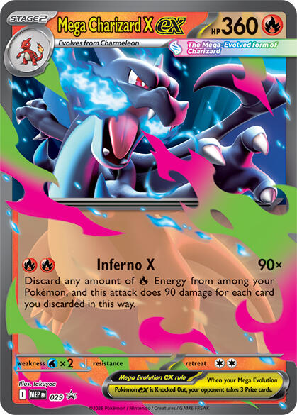 Mega Charizard X ex (029) [Mega Evolution Promo] | I Want That Stuff Brandon
