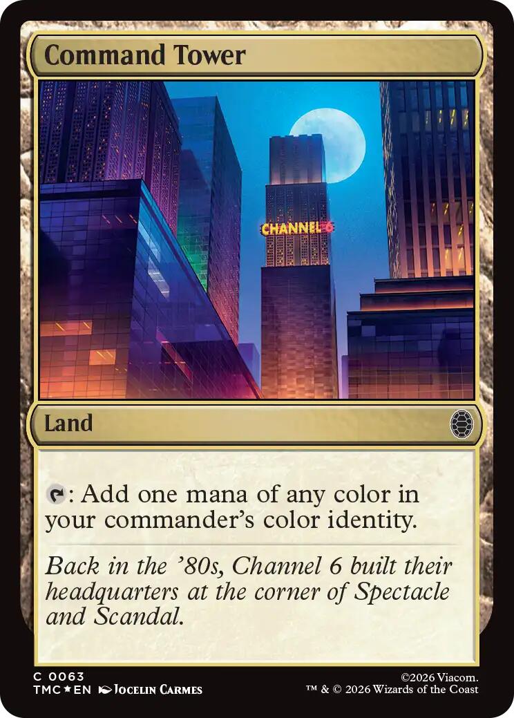 Command Tower (Surge Foil) [Teenage Mutant Ninja Turtles Commander] | I Want That Stuff Brandon