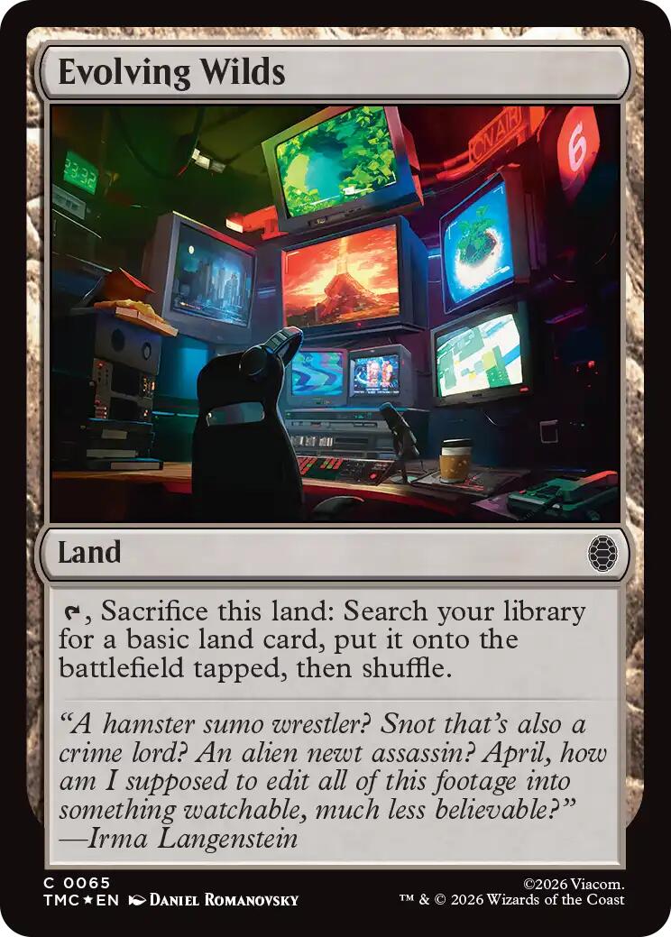 Evolving Wilds (Surge Foil) [Teenage Mutant Ninja Turtles Commander] | I Want That Stuff Brandon