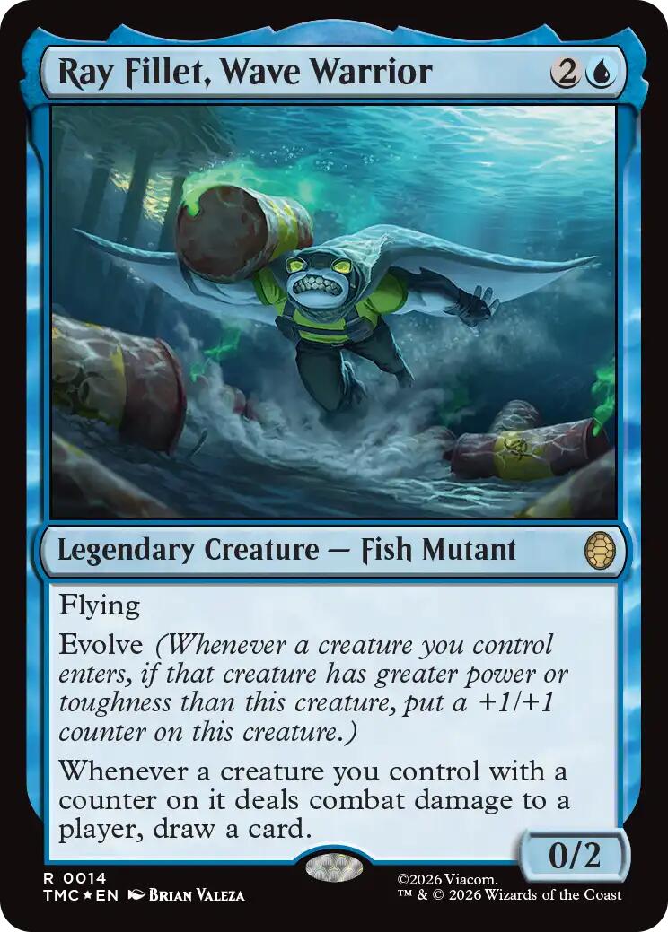 Ray Fillet, Wave Warrior (Surge Foil) [Teenage Mutant Ninja Turtles Commander] | I Want That Stuff Brandon