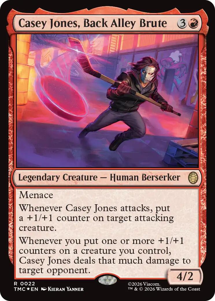 Casey Jones, Back Alley Brute (Surge Foil) [Teenage Mutant Ninja Turtles Commander] | I Want That Stuff Brandon