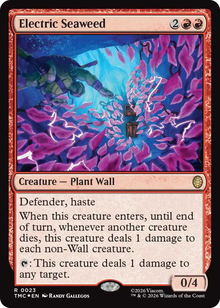 Electric Seaweed (Surge Foil) [Teenage Mutant Ninja Turtles Commander] | I Want That Stuff Brandon