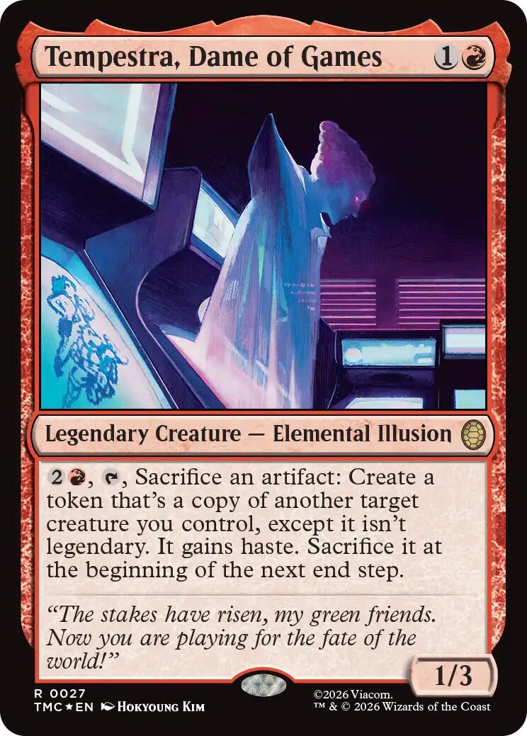 Tempestra, Dame of Games (Surge Foil) [Teenage Mutant Ninja Turtles Commander] | I Want That Stuff Brandon