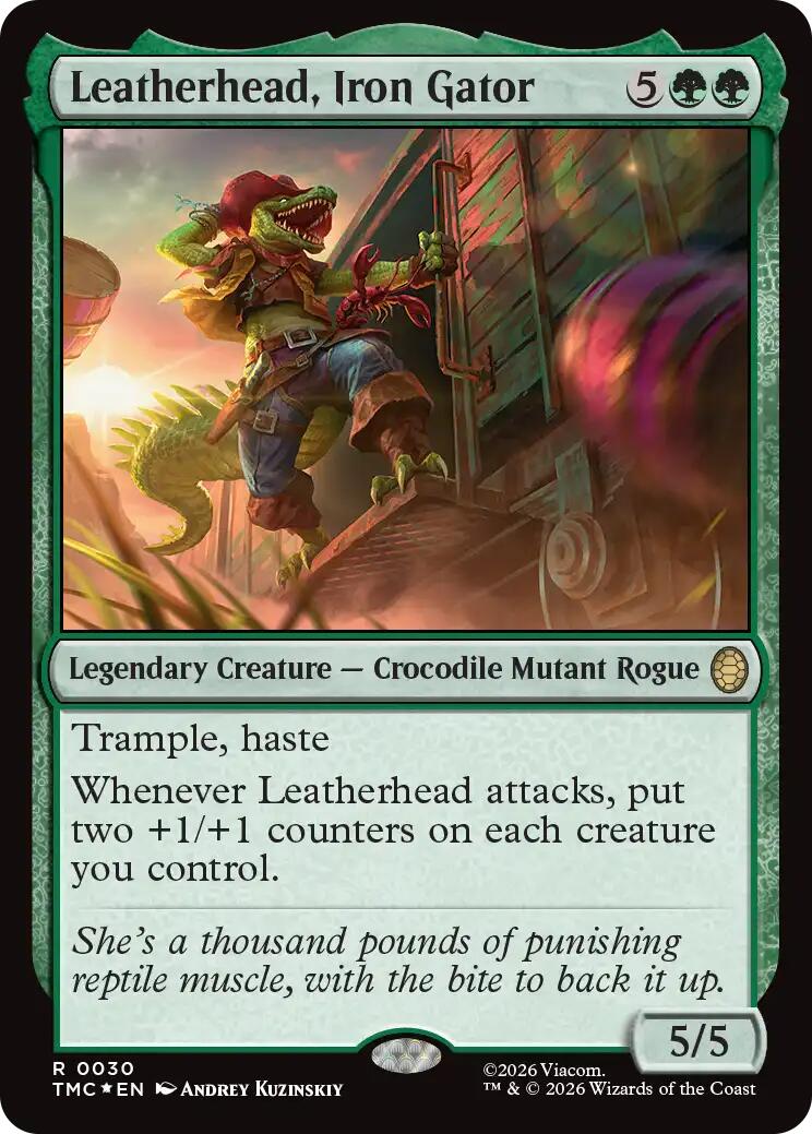 Leatherhead, Iron Gator (Surge Foil) [Teenage Mutant Ninja Turtles Commander] | I Want That Stuff Brandon
