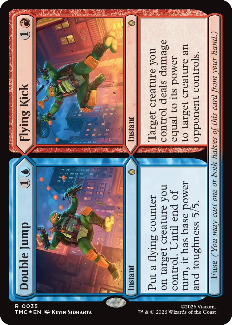 Double Jump // Flying Kick (Surge Foil) [Teenage Mutant Ninja Turtles Commander] | I Want That Stuff Brandon