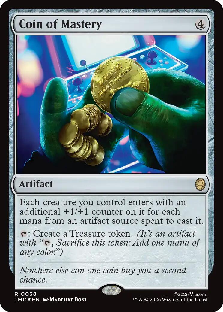 Coin of Mastery (Surge Foil) [Teenage Mutant Ninja Turtles Commander] | I Want That Stuff Brandon
