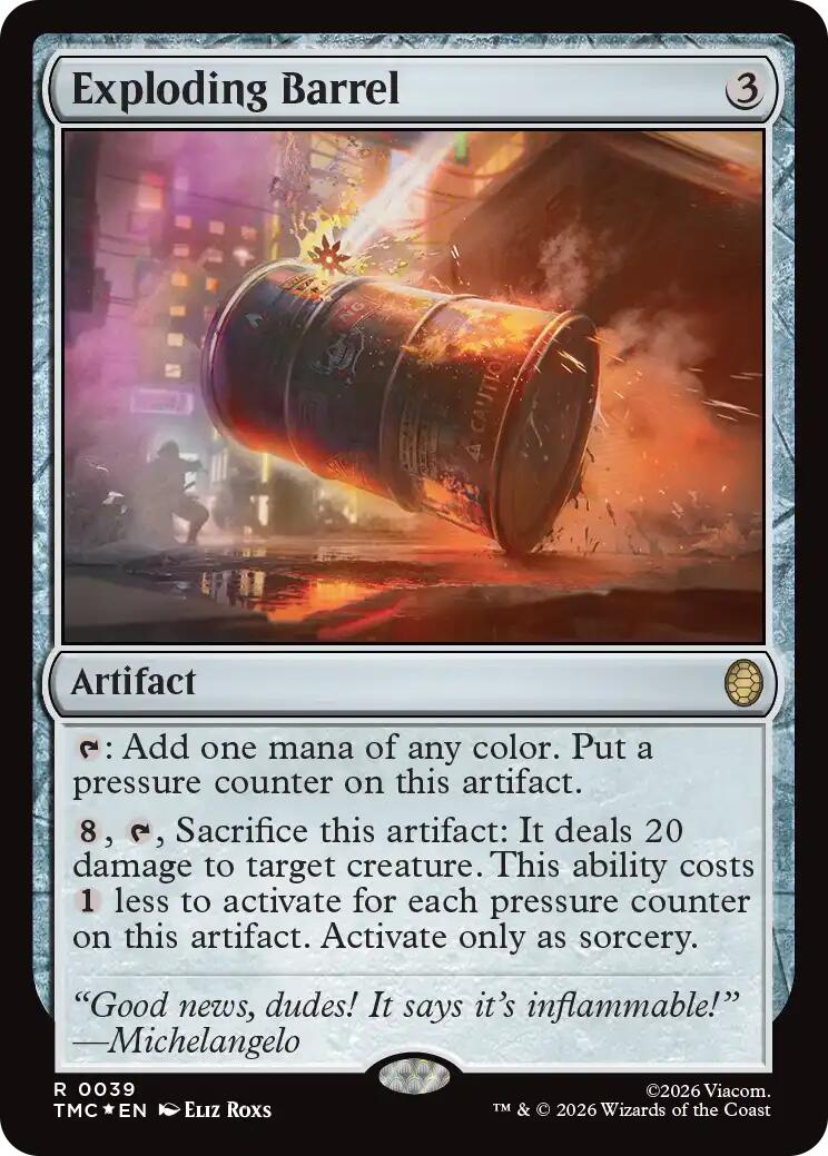 Exploding Barrel (Surge Foil) [Teenage Mutant Ninja Turtles Commander] | I Want That Stuff Brandon