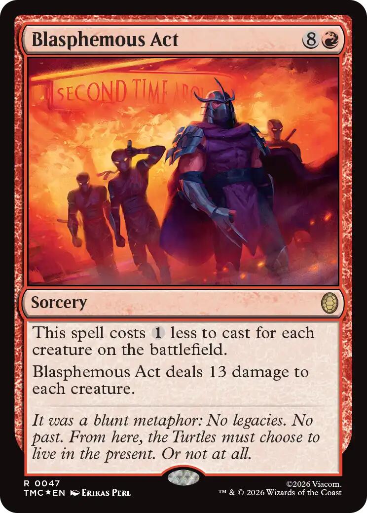 Blasphemous Act (Surge Foil) [Teenage Mutant Ninja Turtles Commander] | I Want That Stuff Brandon