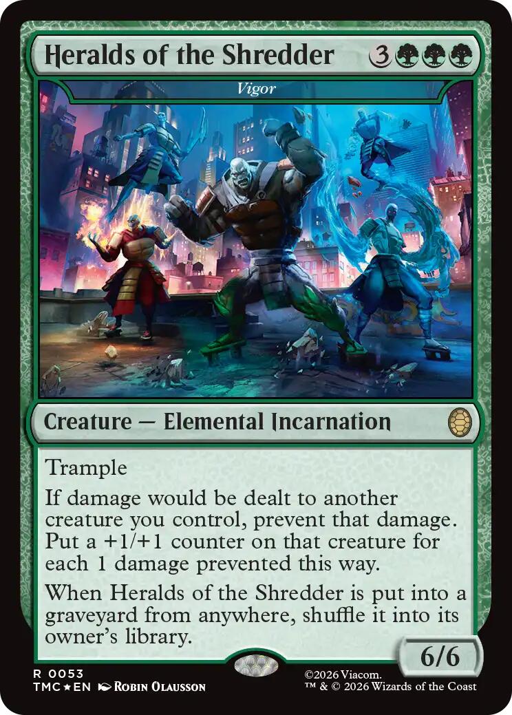 Heralds of the Shredder - Vigor (Surge Foil) [Teenage Mutant Ninja Turtles Commander] | I Want That Stuff Brandon