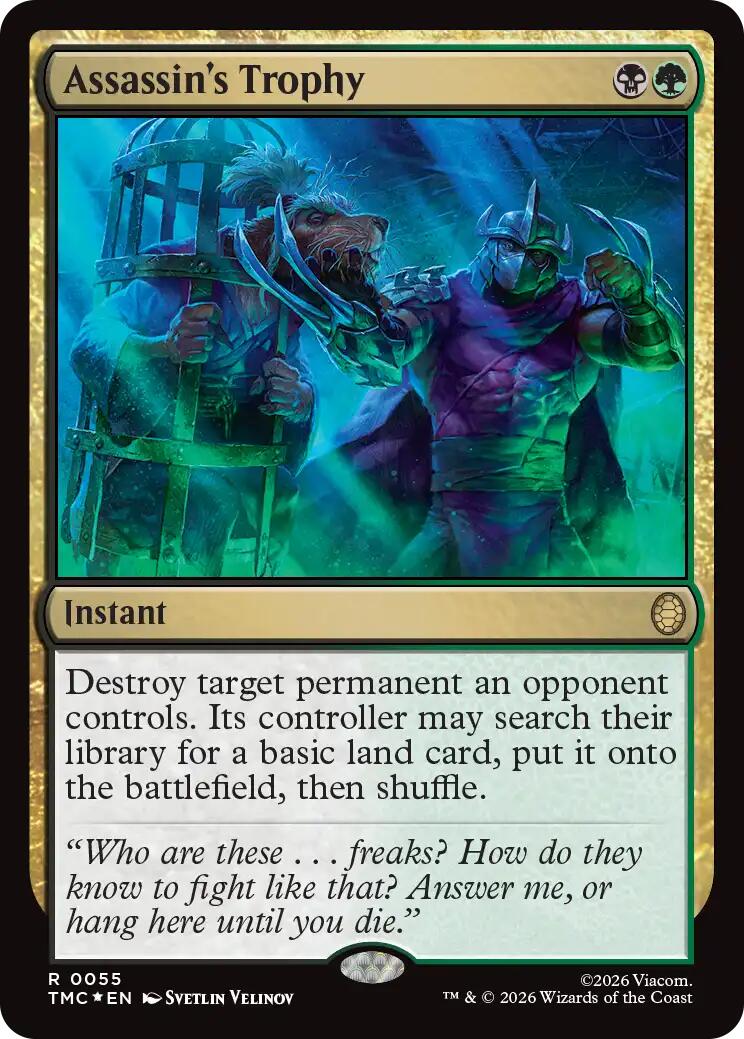 Assassin's Trophy (Surge Foil) [Teenage Mutant Ninja Turtles Commander] | I Want That Stuff Brandon